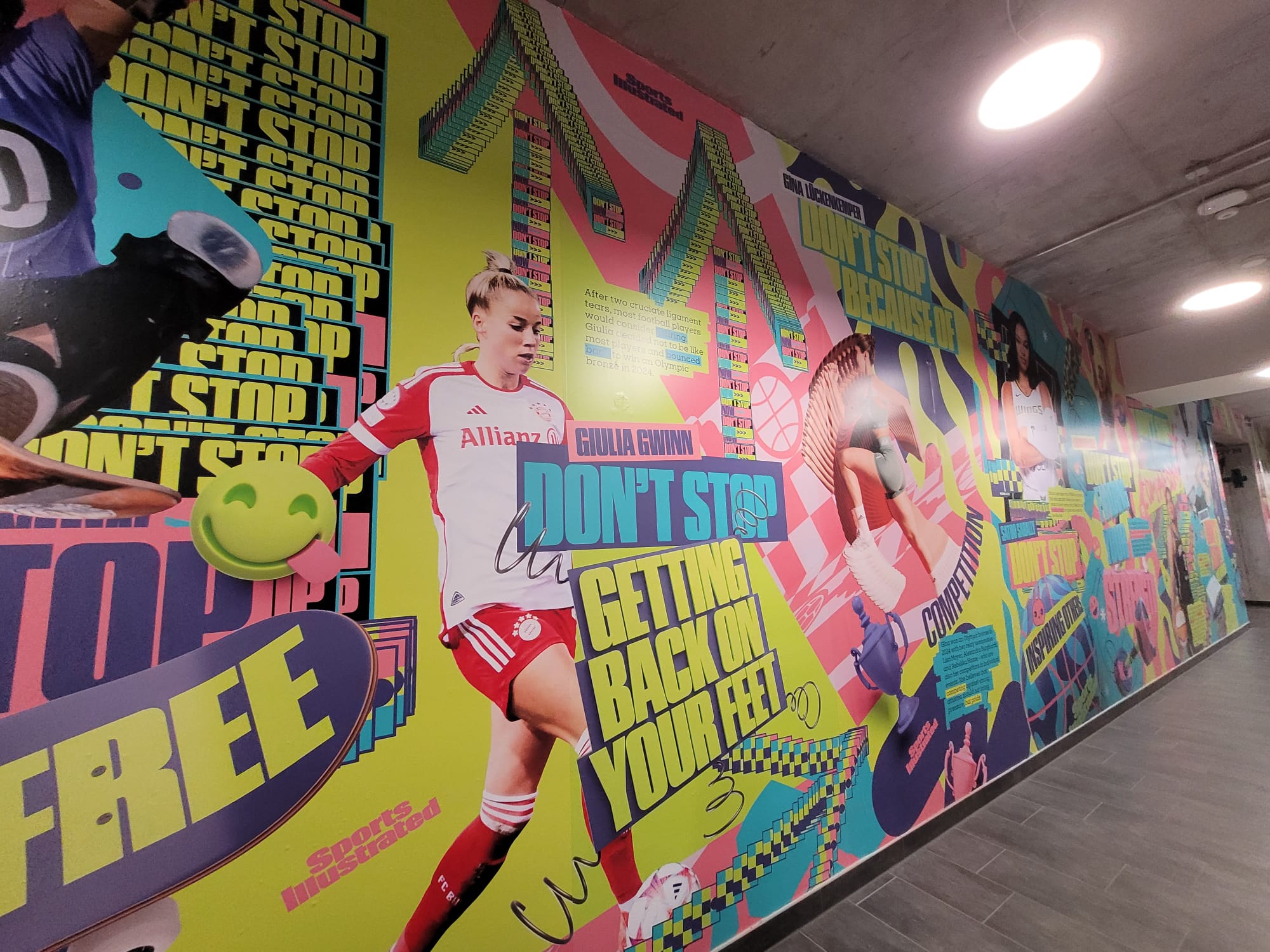 ‘Wall of Will’ Inspires Young Female Athletes