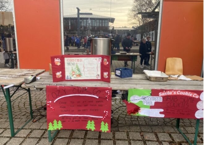 The Grade 8 Winter Market and the Behind the scenes.