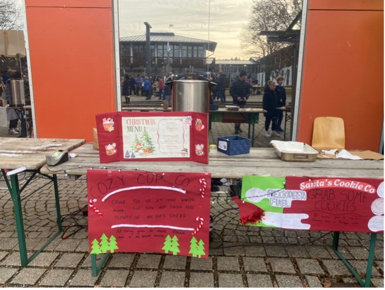 The Grade 8 Winter Market and the Behind the scenes.